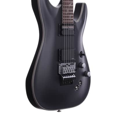 Schecter Damien Platinum 6 FR-S Sustainiac Electric Guitar Satin Black image 9