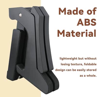Folding Ukulele Stand ABS Stand for Mandolins/Violins Adjustable Portable Instrument Stand for Ukulele Accessories (Black) image 3