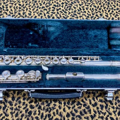 Yamaha YFL-382 Intermediate Flute Inline G B-Foot - Solid Silver Headjoint image 1