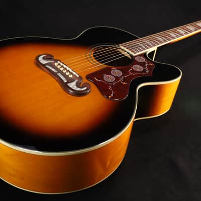 Epiphone J-200 EC Studio (Solid Top; Fishman Presys) Vintage Sunburst 180 image 3
