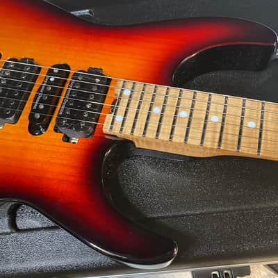 NEW ! Jackson Custom Shop Dinky HSH - Roasted Maple Neck & Fretboard - DK - 3-Tone Sunburst - Authorized Dealer - 7.5 lbs - G06672 image 3