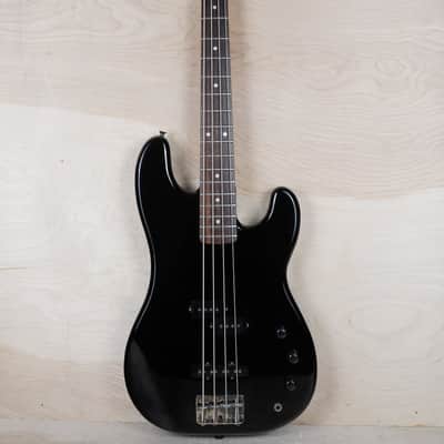 Fender PJ-40 Jazz Bass Special MIJ 1988 Black Vintage Japan PJ Fujigen w/ Gig Bag image 2