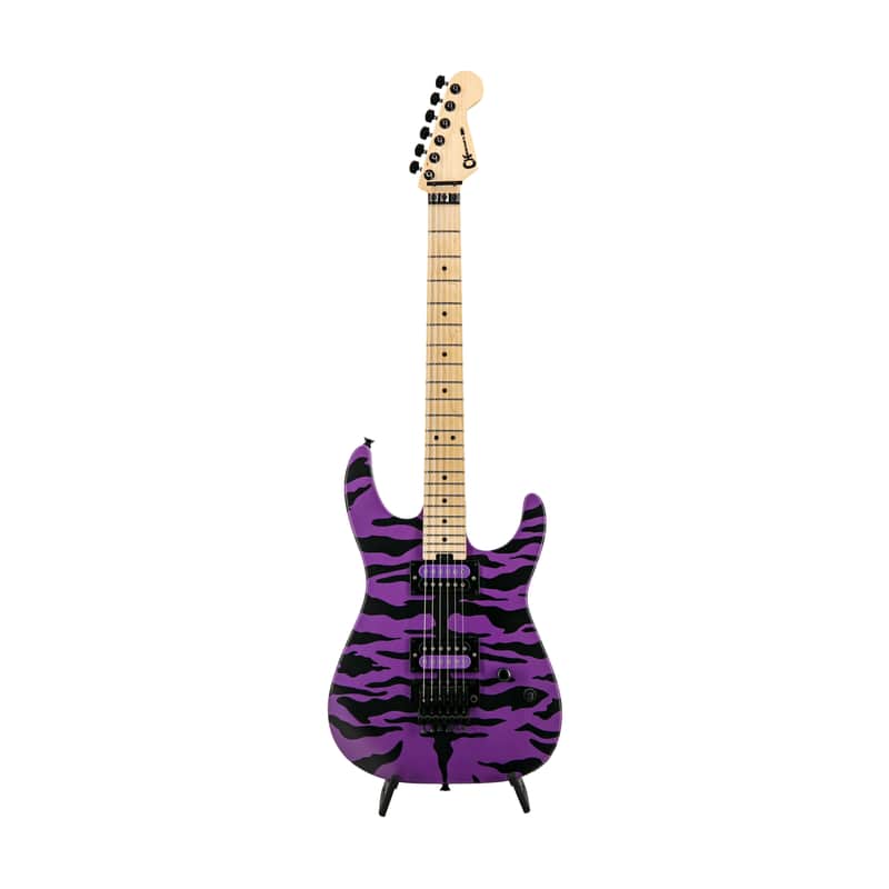 Charvel Satchel Signature Pro-Mod DK Electric Guitar, Maple Fretboard, Satin Purple Bengal, MC20XXXX image 1