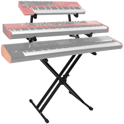 QL723 Stand clavier X double "Pro" 3 niveaux Quik Lok Bild 2