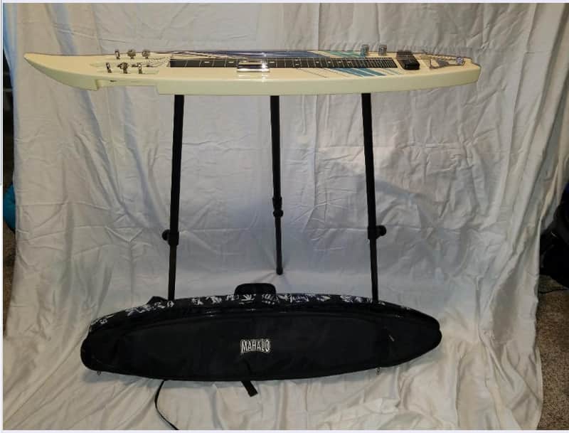 Mahalo MLG1 Surfboard Lap Steel Cream image 1