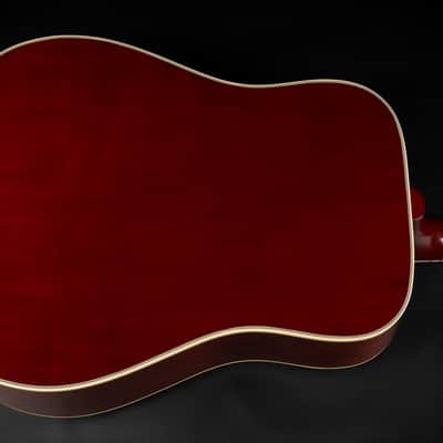 2008 Gibson Custom Shop Hummingbird TV True Vintage - Heritage Cherry Sunburst VOS | USA All Solid Square Shoulder 1960 Reissue Dreadnought Acoustic Guitar Limited Edition 1 of 167 Madagascar Rosewood | CoA OHSC image 11
