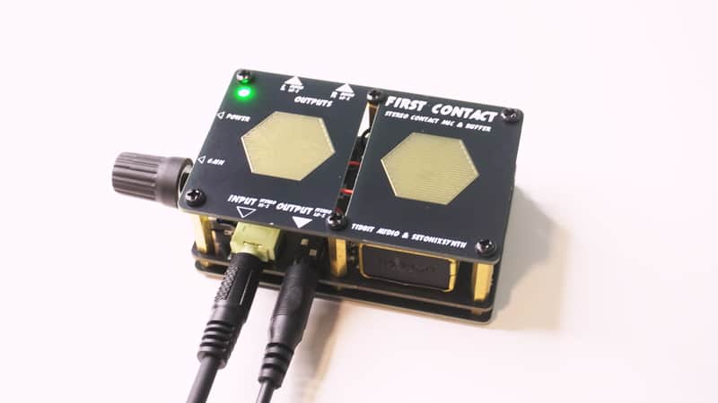 Tidbit Audio First Contact stereo contact mic & preamp 2024 - Black image 1
