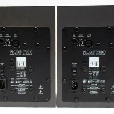 Event Project Studio PS5 Bi-Amped Powered Studio Monitors Speakers - Pair image 4