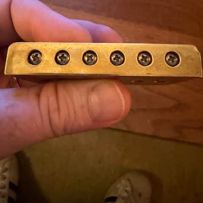 Charvel Jake E. Lee Brass Hardtail Bridge 80s - Brass image 7