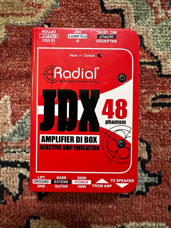 Radial JDX48 Reactor Amplifier Direct Box 2010s - Orange image 1