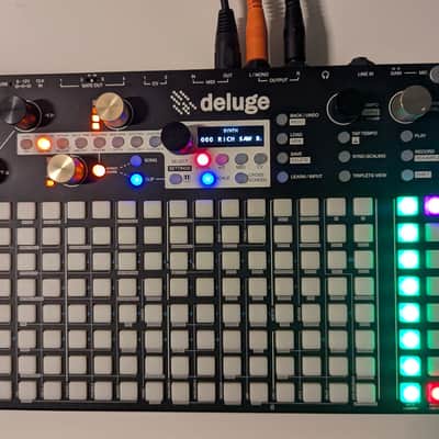 Synthstrom Audible Deluge 64-Voice Desktop Synthesizer with OLED Display 2022 - Present - Black image 1