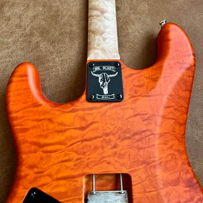 Mr. Scary REH George Lynch 5A Quilted Maple 1-Piece 2018 - Orange Burst (ESP) image 21