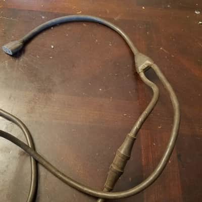 Belden Belden Bell & Howell RARE y-splitter remote switch 3-pin power cord cable projector amplifier 1950s - Brown molded rubber image 3