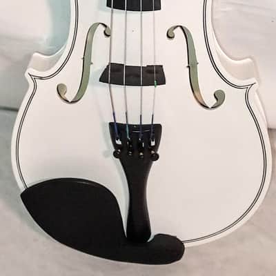 UNMARKED CUSTOMIZED 4/4 VIOLIN WITH CASE/BOW/ROSIN/BOOKLET - COOKIES AND CREAM FINISH image 4