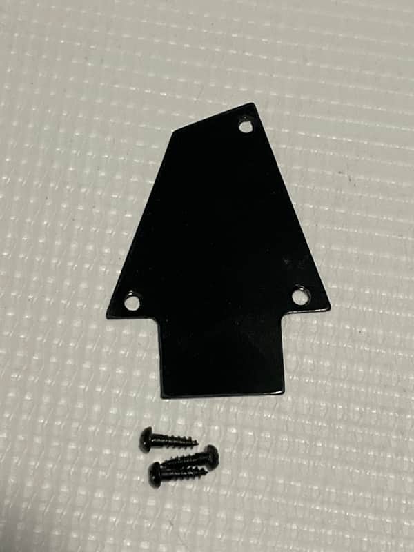 1990's Japan Ibanez RG Series Guitar Black Factory Truss Rod Cover 1 Ply image 1