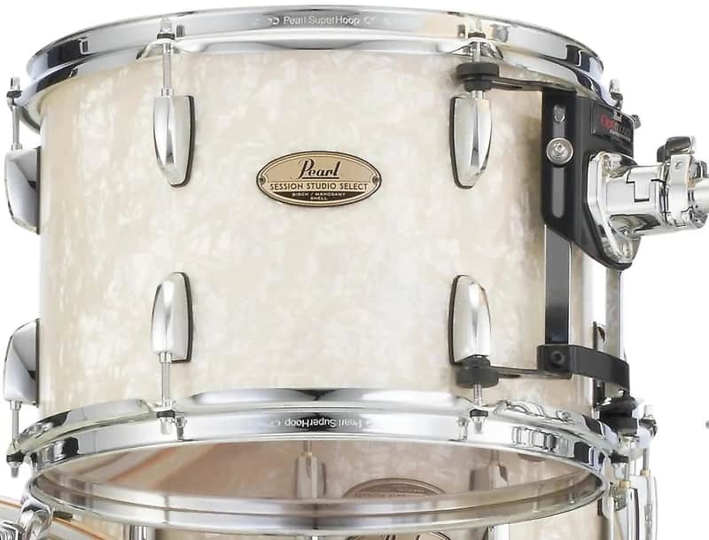Pearl Session Studio Select Nicotine White Marine Pearl 12x8" Rack Tom Tom Drum WorldShip NEW Dealer image 1