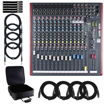 Allen & Heath ZED-16FX Multipurpose USB FX PA Live Mixer w Built In Effects & C image 1