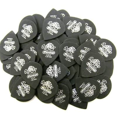 Dunlop Guitar Picks  72 Pack  Tortex Pitch Black Jazz  1.0mm  482R1.0 image 1