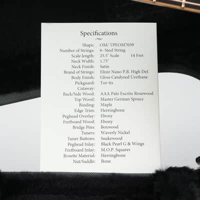 Goodall Traditional OM Palo Escrito Master German Spruce 2023 image 13