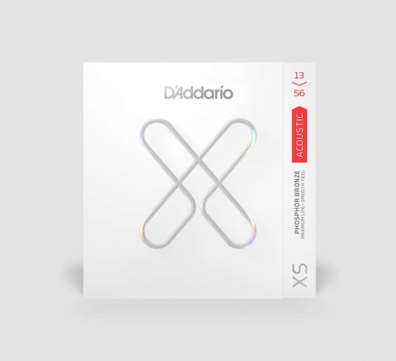 D'addario XS Medium Phosphor Bronze Coated Acoustic Strings , 13-56 image 1