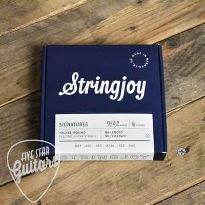 Stringjoy SJ-BAL9 Signatures Nickel Wound Electric Guitar Strings Balanced Super Light 9-42 image 2