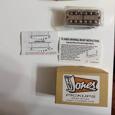 TV Jones Brian Setzer Bridge Pickup - Nickel/Chrome image 3