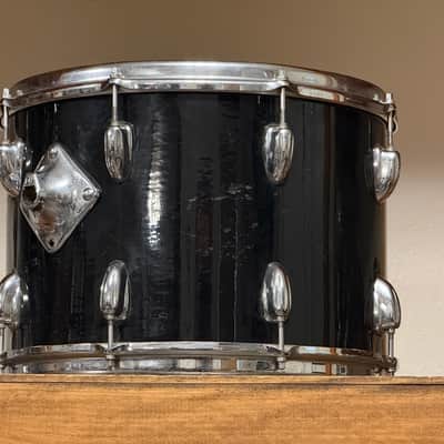 1970's Slingerland 14" Black 3-Ply Maple 10x14 Rack Tom image 10