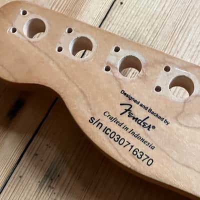 Fender Squier Telecaster Custom Tele Electric Guitar Neck 2003 22 Fret Maple image 21
