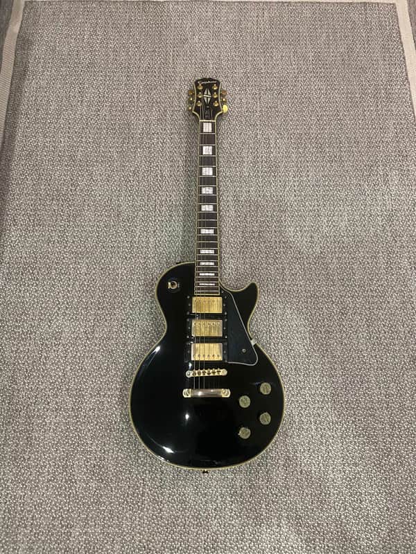 Epiphone Les Paul Custom Black Beauty (3-Pickup) 2017 - Ebony image 1