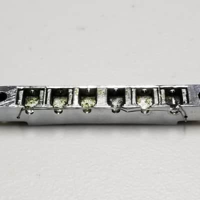 1966 - 1970s Gibson ABR-1 Chrome Bridge - Foundry Mark - 100% Genuine Vintage - No Sags or Cracks! image 1