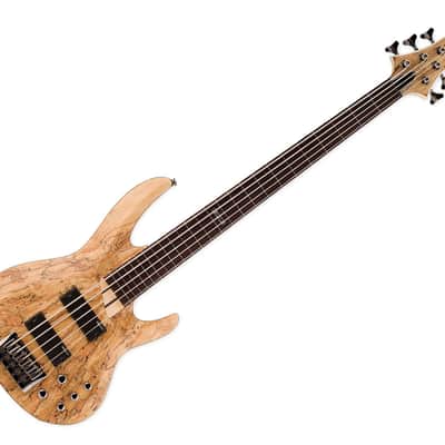 ESP LTD B-205SM Fretless 5-String Bass Guitar - Natural Satin image 3