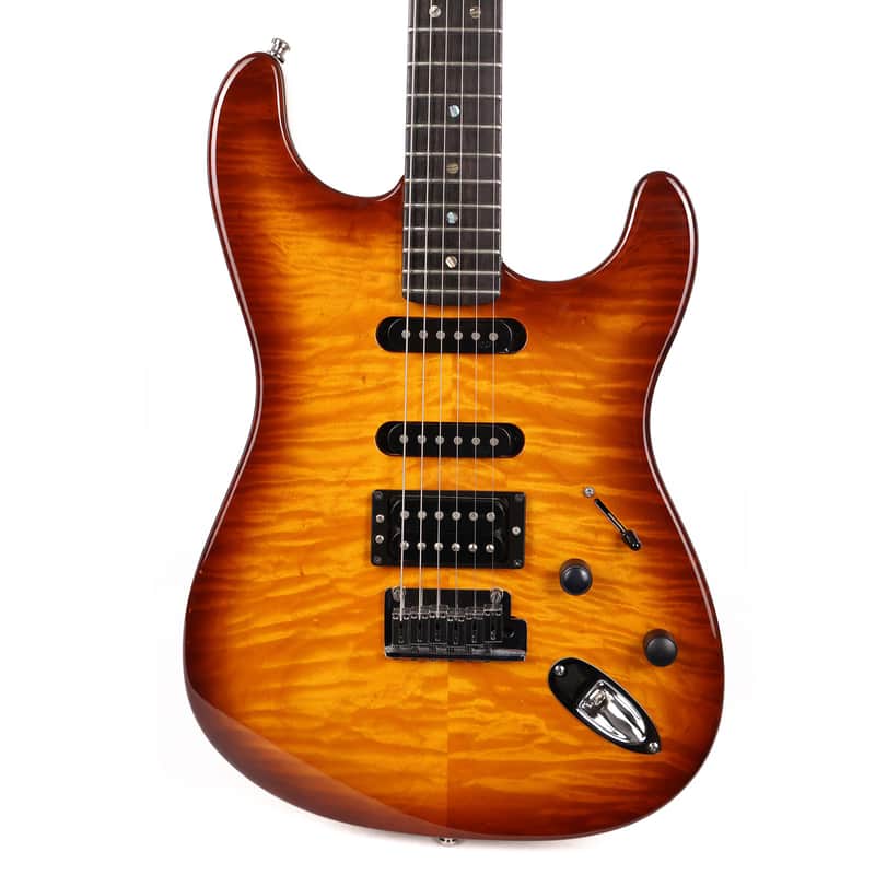 Fender American Deluxe Stratocaster QMT HSS 2004 - 2009 | Reverb