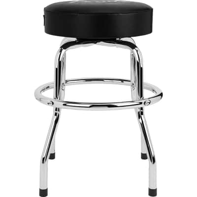 Fender Spaghetti Logo Pick Pouch Barstool - Black/Chrome - 24in image 4