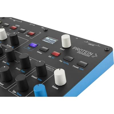 Waldorf Protein - 8 Voice Wavetable Synth with ASIC Microwave Oscillators, 4 Layers, Arpeggiator, Step Seencers, MPE, 2 Effect Slots, USB-MIDI, Compact and Lightweight image 8