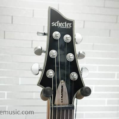 Schecter C-1 Platinum - See-Thru Black Satin image 12