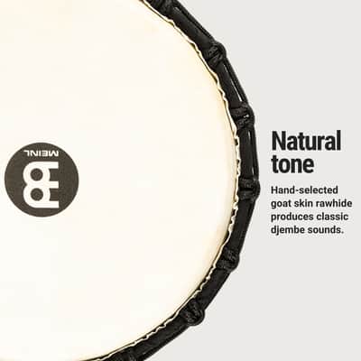 Meinl Percussion Djembe with Mahogany Wood — 10" Medium Size Rope Tuned Goat Skin Head (HDJ17-M) image 4