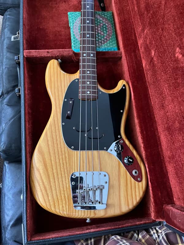Fender Mustang Bass 1978 - Natural - Excellent