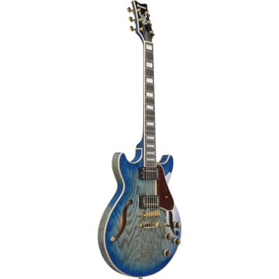 Ibanez Artcore AM93QA-JBB Jet Blue Burst - Electric Guitar image 3