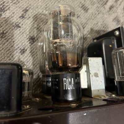 E.F. Johnson Viking 250-33 10 watt vintage tube amplifier project PP triode 6B4G image 19