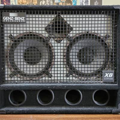 Genz Benz GB 210T-XB 400W 2X10 Bass Speaker Cabinet With Tweeter, USA Made image 2