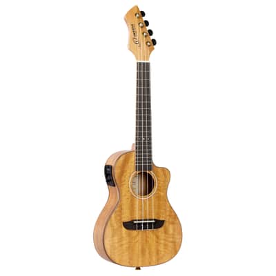 Ortega RUMG-CE Horizon Series Mango Top Okoume Neck Acoustic-Electric Concert Ukulele w/Gig Bag & Built-In Tuner image 2