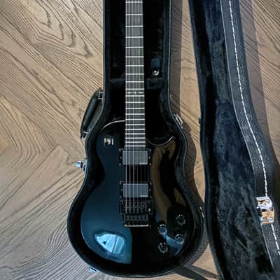 Epiphone Les Paul Nightfall 2010 Ebony w/ Floyd Rose, EMG-HZ Pickups & Epiphone Hard Case image 1