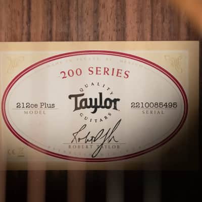 Taylor 212ce Plus Grand Concert Acoustic/Electric Guitar with Aerocase image 19