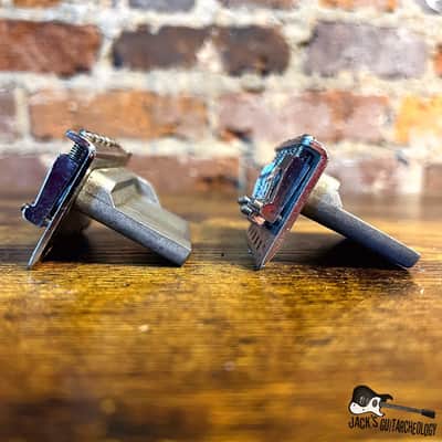 Lot of 2 S-Style Tremolos Bridge & Blocks Only (2000s - chrome) image 2
