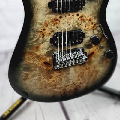 Ibanez Premium AZ427P1PB CK 7 String Electric Guitar Charcoal Black Burst image 4