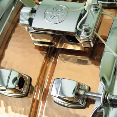 Yamaha SD655ARH Roy Haynes Signature 14x5.5" Hammered Copper Snare Drum image 5