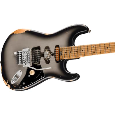 EVH Ltd Edition Frankenstein Relic Series Electric Guitar, Silverburst image 6