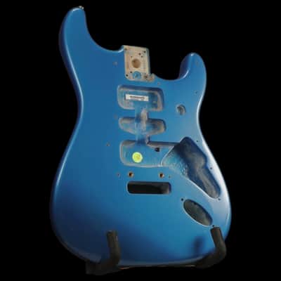 2003 Fender American Stratocaster Alder Body - Chrome Blue image 2