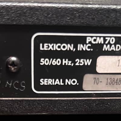 Lexicon PCM 70 Digital Effects Processor image 10