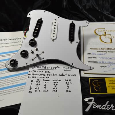 "TWO WORLDS" Fender Loaded Stratocaster Pickguard Hot Wired STARSHIFTER™ CORE image 9